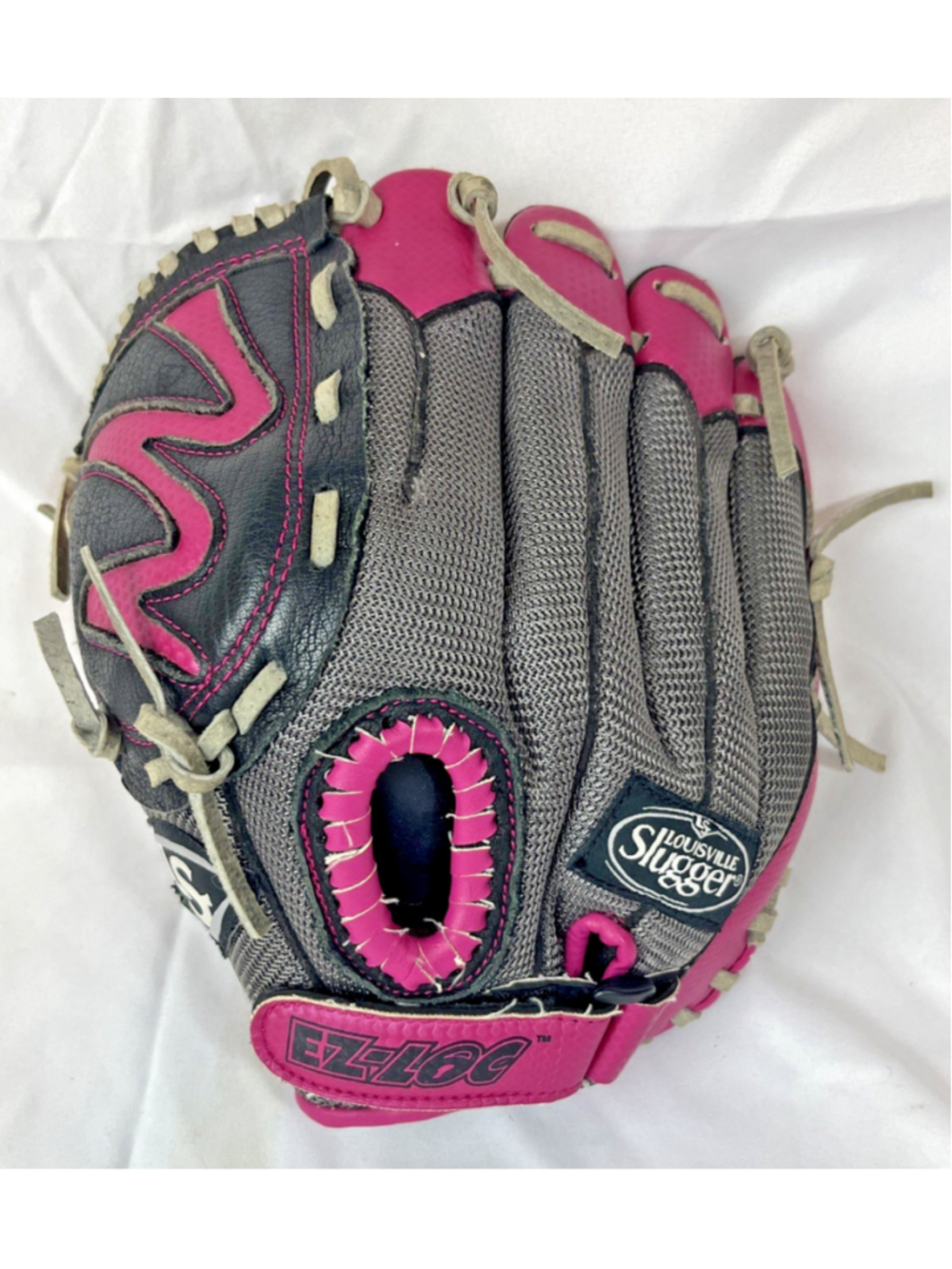 Louisville Slugger DV-14 HP Diva Girls Left Hand Throw 11" Pink Black Glove EUC